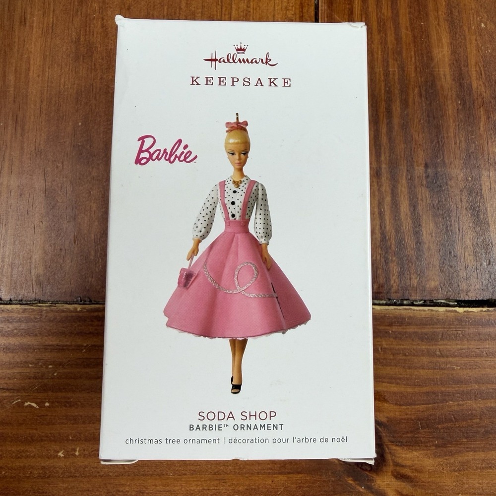 HALLMARK 2018 SODA SHOP BARBIE ORNAMENT